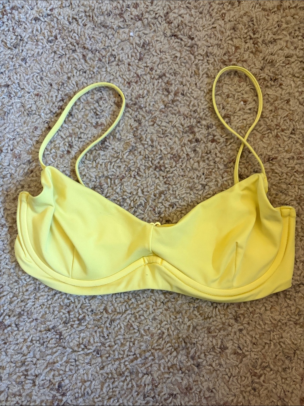 Billabong Yellow Bikini Top